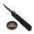 Microtech Ultratech ZBP 1121-11AP Black Tanto Edge Partial Serrated 3.5" Apocalyptic M390MK - Zero Blade Play