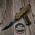 Microtech Hera II Mini OD Green 2.90" S/E Partial Serrated Black 1703M-2OD By Edc Lifestyle