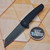 Pro-Tech Knives Malibu Flipper Black Dragon Scale DLC Reverse Tanto 20CV Blade 5203-OPERATOR  - Preowned
