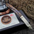 Glen Waters Hayabusa 2 Titanium Handle w/Timascus, Silver & 24kt Gold 3" M390 Carbide - Preowned