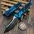 Microtech Socom Elite Auto Blue 4" S/E Black Standard 160A-1BL Single Edge on EDC Lifestyle