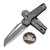 Microtech MSI Ram-Lok Natural Clear Frag Aluminum 3.85" S/E Full Serrated Apocalyptic 210-12APFRNC By Edc Lifestyle