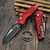 Microtech MSI Ram-Lok Red Frag Aluminum 3.85" S/E Black 210-1FRRD By Edc Lifestyle