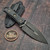 Microtech/Borka Blades 201-1DLCCFS SBD Fixed Blade DLC Double Edge Dagger Blade, Carbon Fiber Handles & Sheath - Preowned