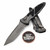 Microtech Socom Elite Auto Weathered Metal 4" T/E Partial Serrated Apocalyptic 161A-11APWME Single Edge on EDC Lifestyle