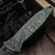 Marfione Custom Socom Elite Manual Warcom Copper PVD Two-Tone Apocalyptic Blade - Jungle Wear Fat Carbon Fiber w/Copper Back Spacer & Green Ti HW S/N 008