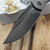 BergBlades Alpha Frame Lock Dark Stonewash Titanium 3.5" Magnacut DLC