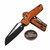 Microtech MSI Ram-Lok Orange Frag Aluminum 3.85" S/E Black 210-1FROR By Edc Lifestyle
