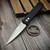Pro-Tech Knives Godfather Auto Knife Black Solid Handle 4" 154CM Satin Blade Mother of Pearl Button 921-MOP