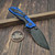 Microtech Knives D.O.C. Blue Black Standard 153-1BL - Preowned