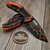 Heretic Medusa Auto Recurve UV Orange Magma 3" Magnacut H012-MAG-OG
