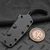 Bastinelli Knives Gambler Push Dagger Fixed Blade PVD Black G10