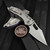 Microtech Stitch Ram-Lok 169RL-10MS3 Titanium Slab Stonewash Marfione Select Purple Ti Accent