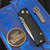 Chaves Knives Redencion Street X-Lock Black 3.25" D2 Stonewash Drop Point