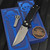 Chaves Knives Redencion Street X-Lock Black 3.25" D2 Stonewash Tanto