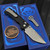 Chaves Knives Redencion Street X-Lock Black 3.25" D2 Stonewash Tanto