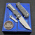 Chaves Knives Blue Label Liberation Street 3.38" Tanto Elmax Belt Satin