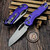 Microtech MSI Ram-Lok Purple Aluminum 3.85" S/E Stonewash 210-10PU by EDC Lifestyle