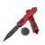 Microtech Dirac Delta Red 3.75" D/E Black 227-1RD  By Edc Lifestyle
