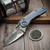 Borka Blades MStitch Ti2 Design American Flag San Mai Damascus - Preowned