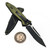 Microtech Socom Elite Manual OD Green 4" S/E Partial Serrated Black 160-2OD