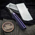 Sharknivco M11-38 John Gray Carved Blurple Titanium Handle Polished Stonewash RWL34 Blade