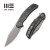 WEKNIFE Snick Flipper Knife Titanium & Carbon Fiber Handle (3.47" CPM 20CV Blade) WE19022F-2