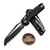 Microtech MSI Ram-Lok Black Tri-Grip Black Polymer 3.85" S/E Full Serrated Blade w/Bead Blast HW 210T-3PMBK