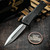 Marfione Custom Combat Troodon LT - D/E Mirror Polish W/Carbon Fiber Inlay Flamed Ti Accent
