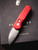 Pro-Tech Runt 5 Red Handle, 1.95" Satin Wharncliffe