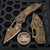 Microtech Borka Stitch Auto S/E Full Serrated Plague Outbreak 169-3PLOBS