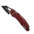 Microtech Stitch Ram-Lok 169RL-3FLRD Fluted Red Aluminum Fluted Serrated