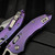 Microtech Stitch Ram-Lok 169RL-11MS5 Purple Haze Titanium Slab Side Partial Serrated Stonewash Purple Ti Accent Marfione Select