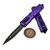 Microtech Dirac Delta Purple 3.75" D/E Full Serrated Black 227-3PU By Edc Lifestyle