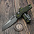 Microtech MSI Ram-Lok Distressed Grenade Green Fluted Aluminum 3.85" S/E Apocalyptic 210-10FLDGG-U25  By Edc Lifestyle