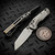 Microtech MSI Ram-Lok Mini Fluted Titanium 3.10" Stonewash Bronze Ti Accent Marfione Select 210M-10FLMS2 By Edc Lifestyle