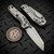 Microtech MSI Ram-Lok Mini Fluted Titanium 3.10" Stonewash Blue Ti Accent Marfione Select 210M-10FLMS3