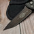 Microtech Knives Mini Socom Auto T/E Black Signature Series P/N 300062 S/N 1477- Preowned