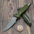 Microtech Socom Ram-Lok OD Green Aluminum Frag 4.00" S/E Apocalyptic 160RL-10APFROD By Edc Lifestyle