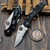Spyderco Delica 4 Lightweight Black FRN Back Lock 2.9" VG-10 Serrated CombinationEdge C11PSBK