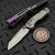 Microtech MSI Ram-Lok Mini Frag Titanium 3.10" Stonewash Purple Accent Partial Serrated Marfione Select 210M-11FRMS4  By Edc Lifestyle
