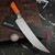 MICROTECH KNIVES 10" M390 BUTCHER KNIFE STONEWASH TITANIUM BOLSTER EMBER G-10 3800B-10EM