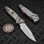 MICROTECH SOCOM RAM-LOK SPEAR POINT STONEWASH FRAG TITANIUM W/ PURPLE TI ACCENT 160RL-10FRSMS4