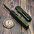 Microtech UTX-85 Gen IV OD Green T/E 3.10" Partial Serrated 12334-2OD Partial Serrated