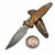 Microtech Socom Ram-Lok Tan Aluminum Frag 4.00" S/E Apocalyptic 160RL-10APFRTA By Edc Lifestyle