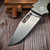 Demko AD20I Slim Shark Lock Clip Point Nitro-X7 Smooth Titanium