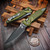 Microtech Socom Ram-Lok OD Green Aluminum Frag 4.00" S/E Black 160RL-1FROD By Edc Lifestyle