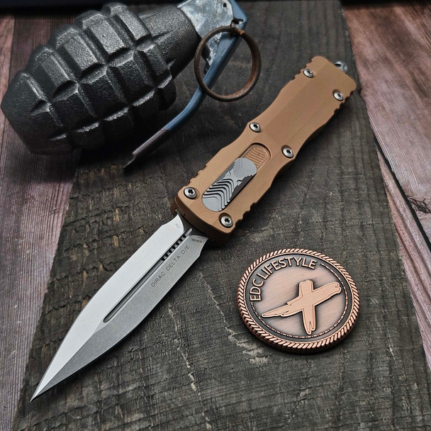 Microtech Dirac Delta Brown D/E 227-10BN S/N 16885 - Grenade