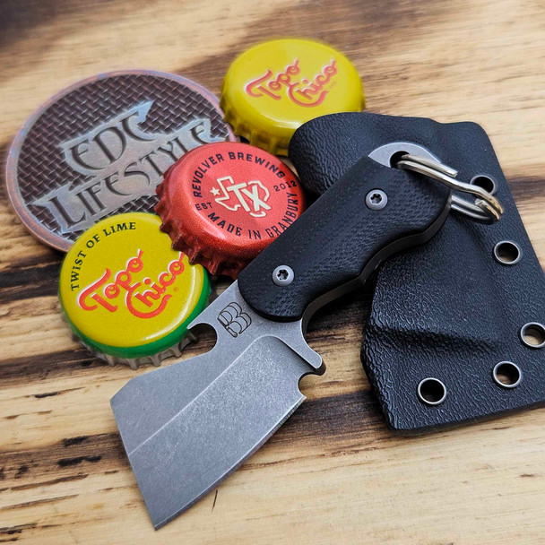 BergBlades Bottle Butcher Black G-10 Handles, 1.25