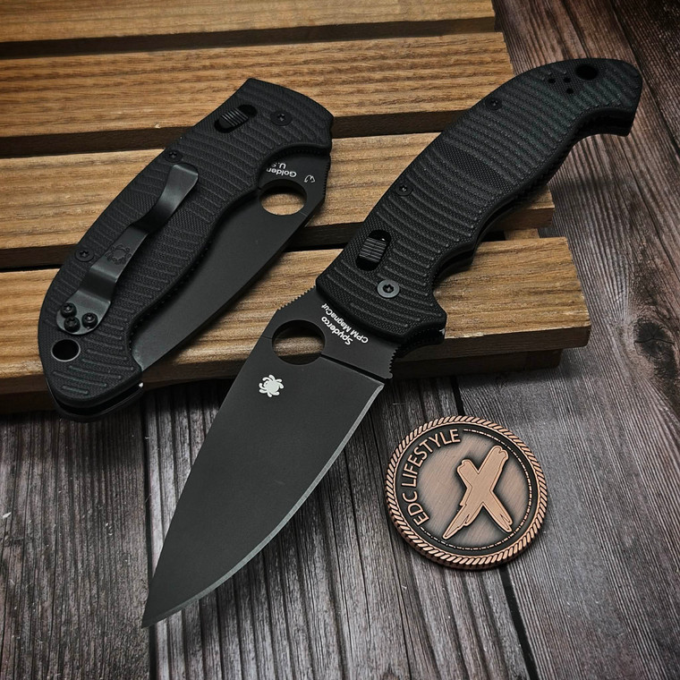 Spyderco Manix 2 XL Salt Black G-10 3.85" CPM C95GMCBKP2 from EDC Lifestyle